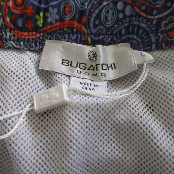 Bugatchi Uomo Mens Multicolor Paisley Drawstring Swim Trunk NWOT - 34W-38W or L - Picture 6 of 6